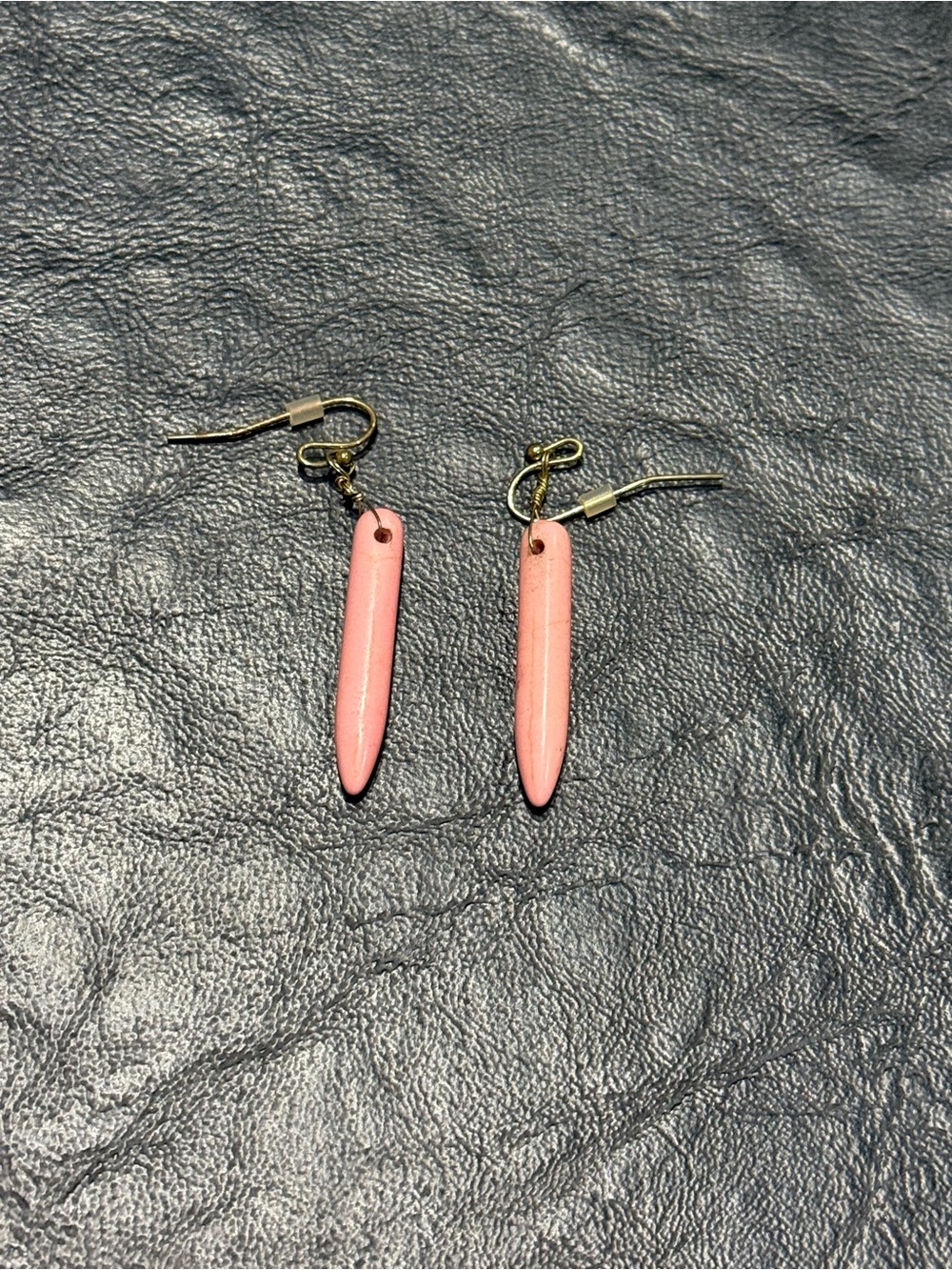 Pink Spike Dangle Earrings